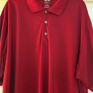 Adidas Golf Climalite Deep Red Polo Shirt Size XL